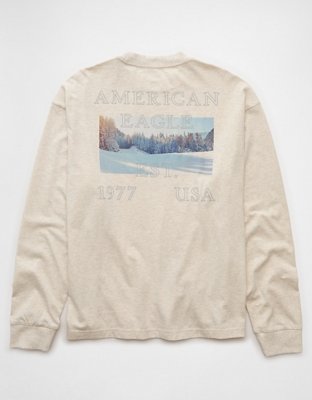 AE Boxy Long Sleeve Destination Graphic T-Shirt