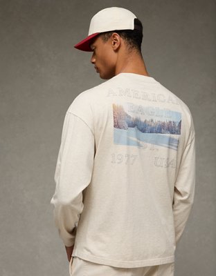 AE Boxy Long Sleeve Destination Graphic T-Shirt