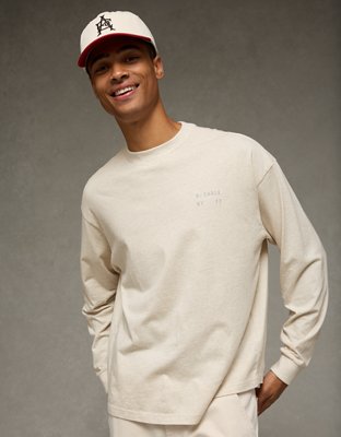 AE Boxy Long Sleeve Destination Graphic T-Shirt