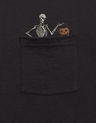 T-shirt à image droit Halloween AE