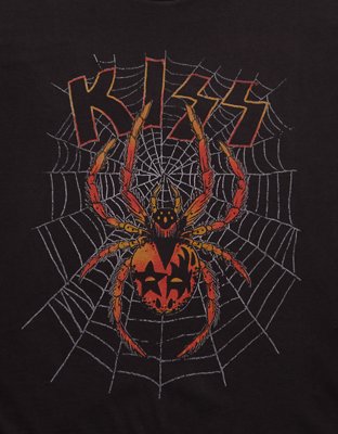 T-shirt droit à imprimé kiss Halloween AE