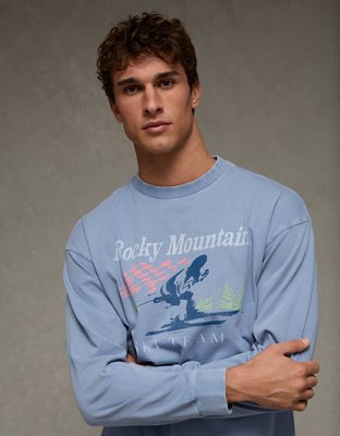 AE Boxy Long Sleeve Destination Graphic T-Shirt