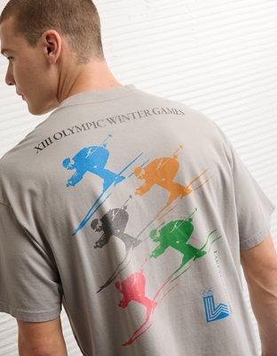 AE Olympics Heritage Collection Boxy Graphic T-Shirt | American Eagle
