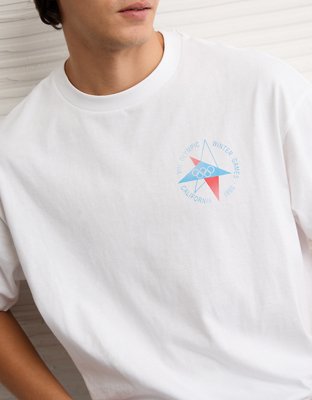 AE Winter Olympics Boxy Graphic T-Shirt