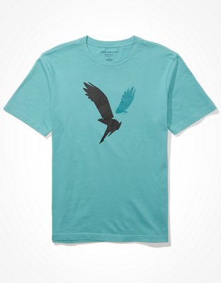 American Eagle Outfitters Logo for Men Printed Short Sleeve Tee T-shirt :  : Clothing, Shoes & Accessories