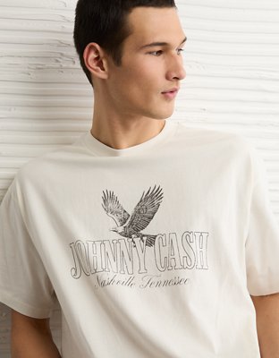 AE Boxy Johnny Cash Graphic T-Shirt