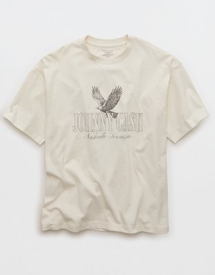 AE Boxy Johnny Cash Graphic T-Shirt