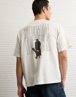 AE Boxy Johnny Cash Graphic T-Shirt