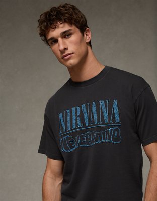 nirvana dress shirt Men's Nirvana Washed Twill Short Sleeve Shirt | Black | Size Large