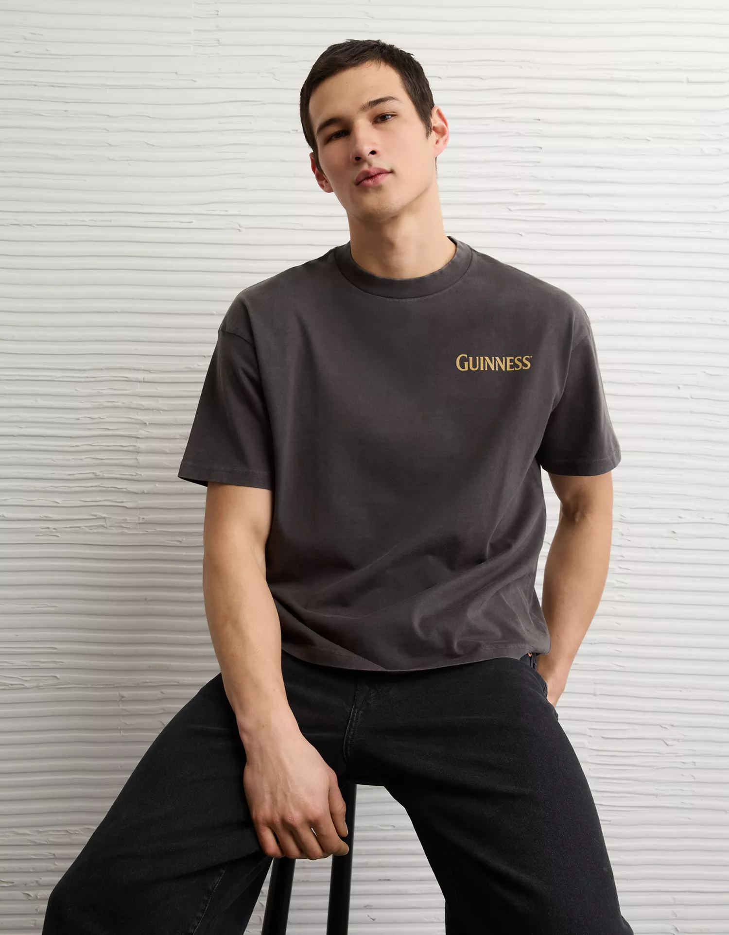 AE Boxy Fit Guinness Graphic T-Shirt