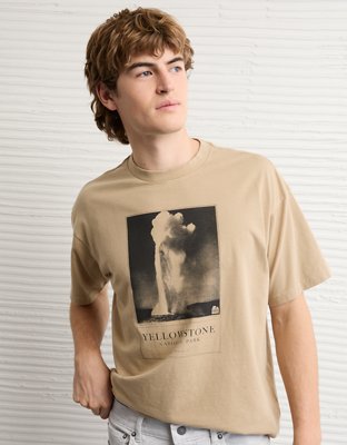 AE Boxy Yellowstone Nat'l Park Graphic T-Shirt