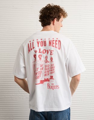 AE Boxy The Beatles Graphic T-Shirt | American Eagle