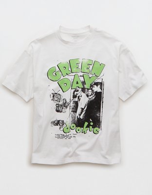 AE Boxy Green Day Graphic T-Shirt | American Eagle