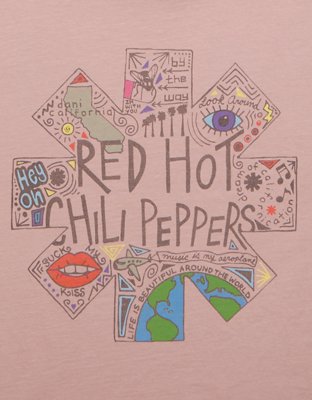 AE Boxy Red Hot Chili Peppers Graphic T-Shirt