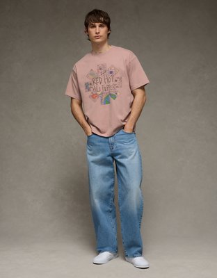 AE Boxy Red Hot Chili Peppers Graphic T-Shirt | American Eagle