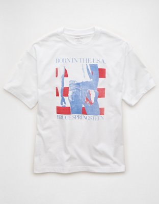 AE Boxy Fit Bruce Springsteen Graphic T-Shirt | American Eagle