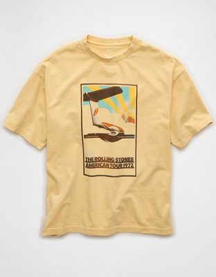 AE Boxy Fit Rolling Stones Graphic T-Shirt | American Eagle