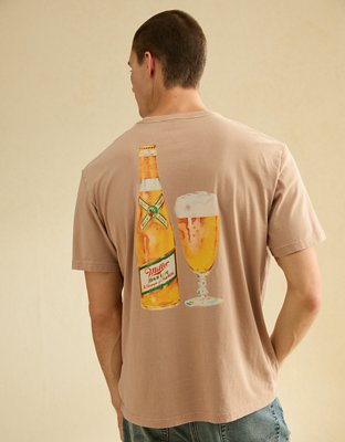 AE Boxy Miller Beer Graphic T-Shirt