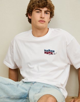 AE Boxy Fit Beach Boys Graphic T-Shirt | American Eagle