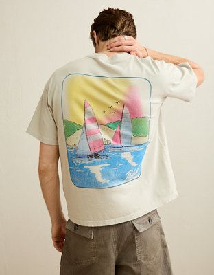 AE Boxy Pabst Blue Ribbon Graphic T-Shirt