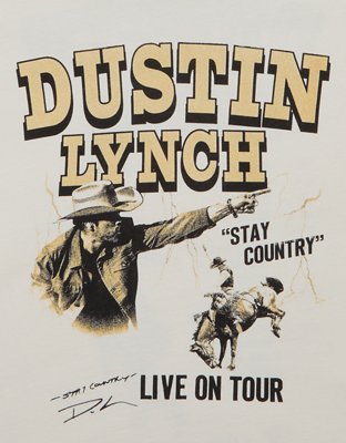 AE Boxy Dustin Lynch Graphic T-Shirt