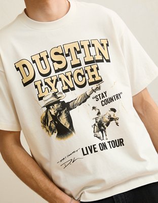 AE Boxy Dustin Lynch Graphic T-Shirt