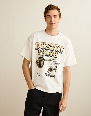 AE Boxy Dustin Lynch Graphic T-Shirt