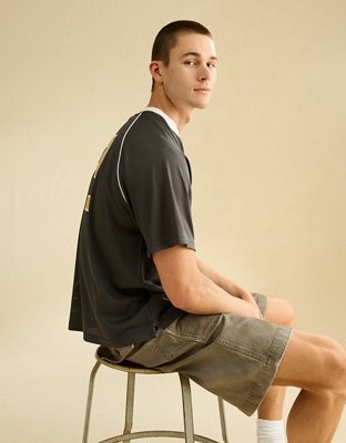AE Boxy Miller Graphic Mesh Jersey