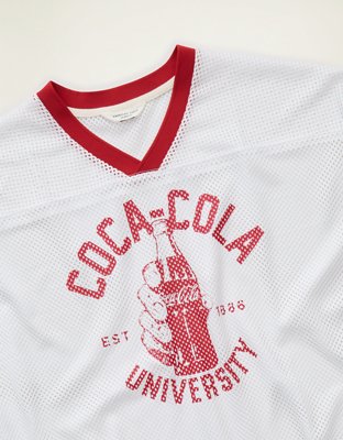 AE Boxy Fit Coca Cola Short-Sleeve Mesh Jersey
