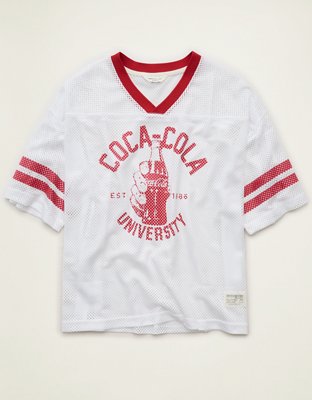 AE Boxy Fit Coca Cola Short-Sleeve Mesh Jersey
