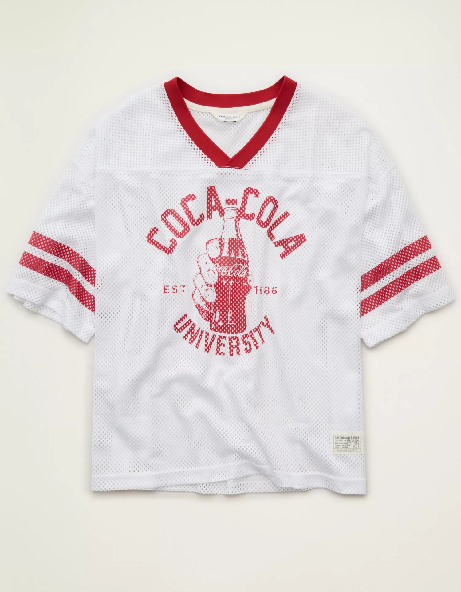 AE Boxy Fit Coca Cola Short-Sleeve Mesh Jersey - thumbnail 3
