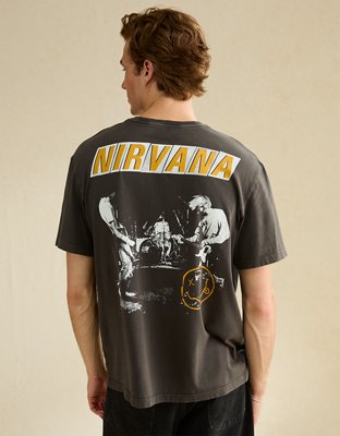 AE Standard Fit Nirvana Graphic T-Shirt | American Eagle
