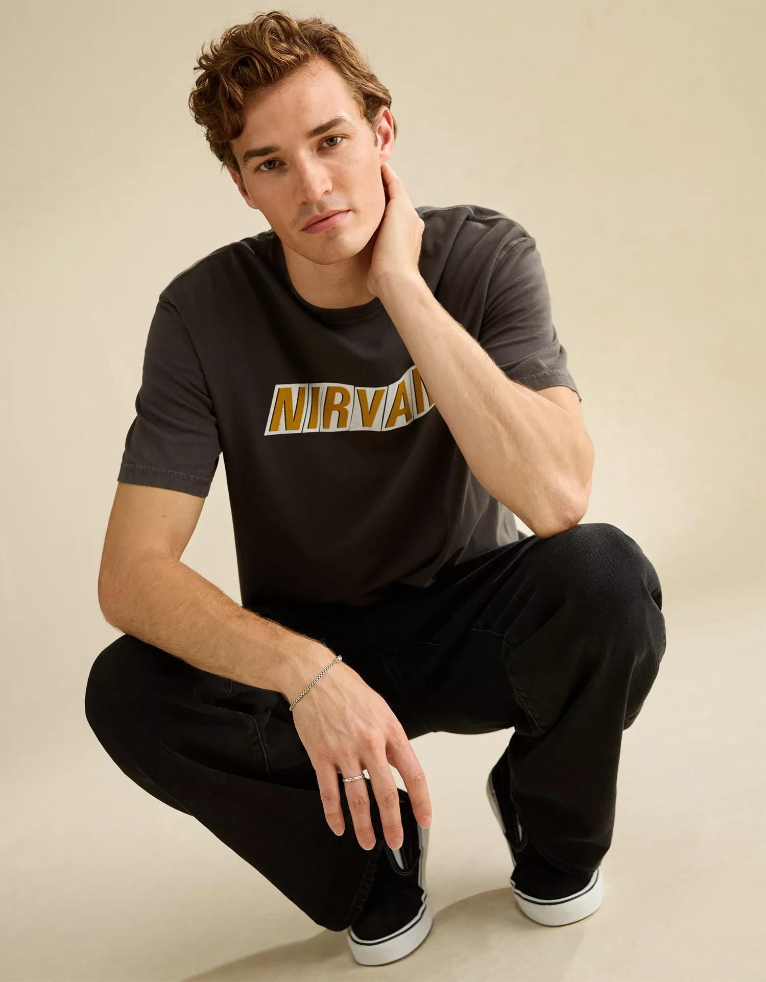 AE Standard Fit Nirvana Graphic T-Shirt - thumbnail 5
