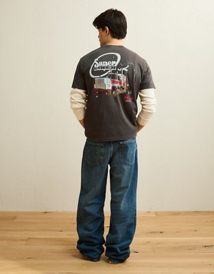 AE Standard Fit Mack Truck Graphic T-Shirt