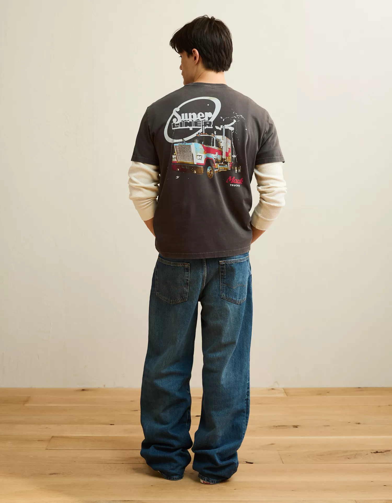 AE Standard Fit Mack Truck Graphic T-Shirt - thumbnail 2