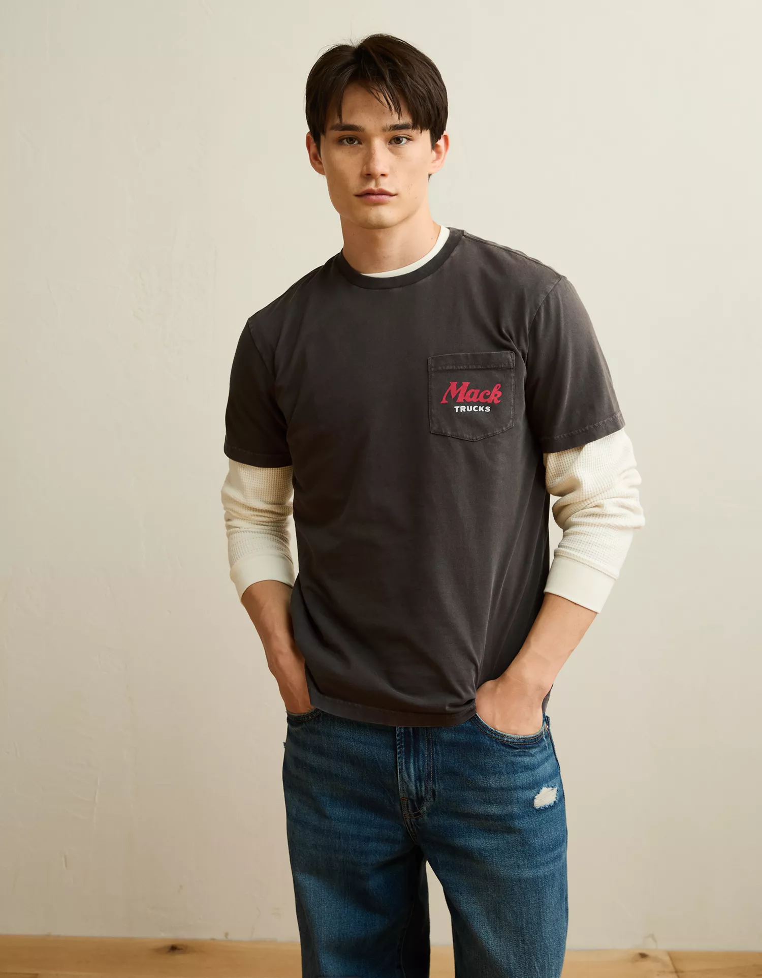 AE Standard Fit Mack Truck Graphic T-Shirt - thumbnail 3