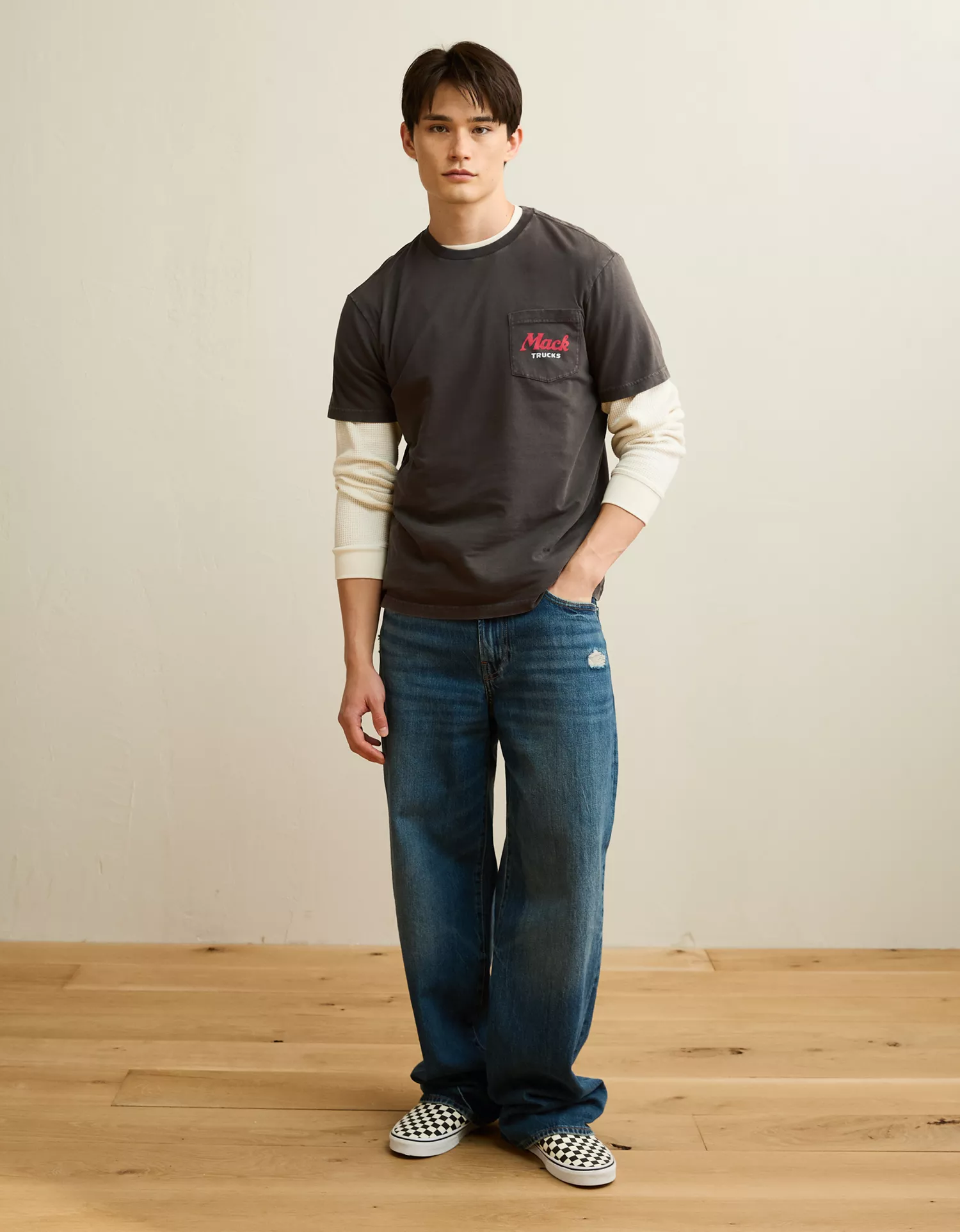 AE Standard Fit Mack Truck Graphic T-Shirt - thumbnail 5
