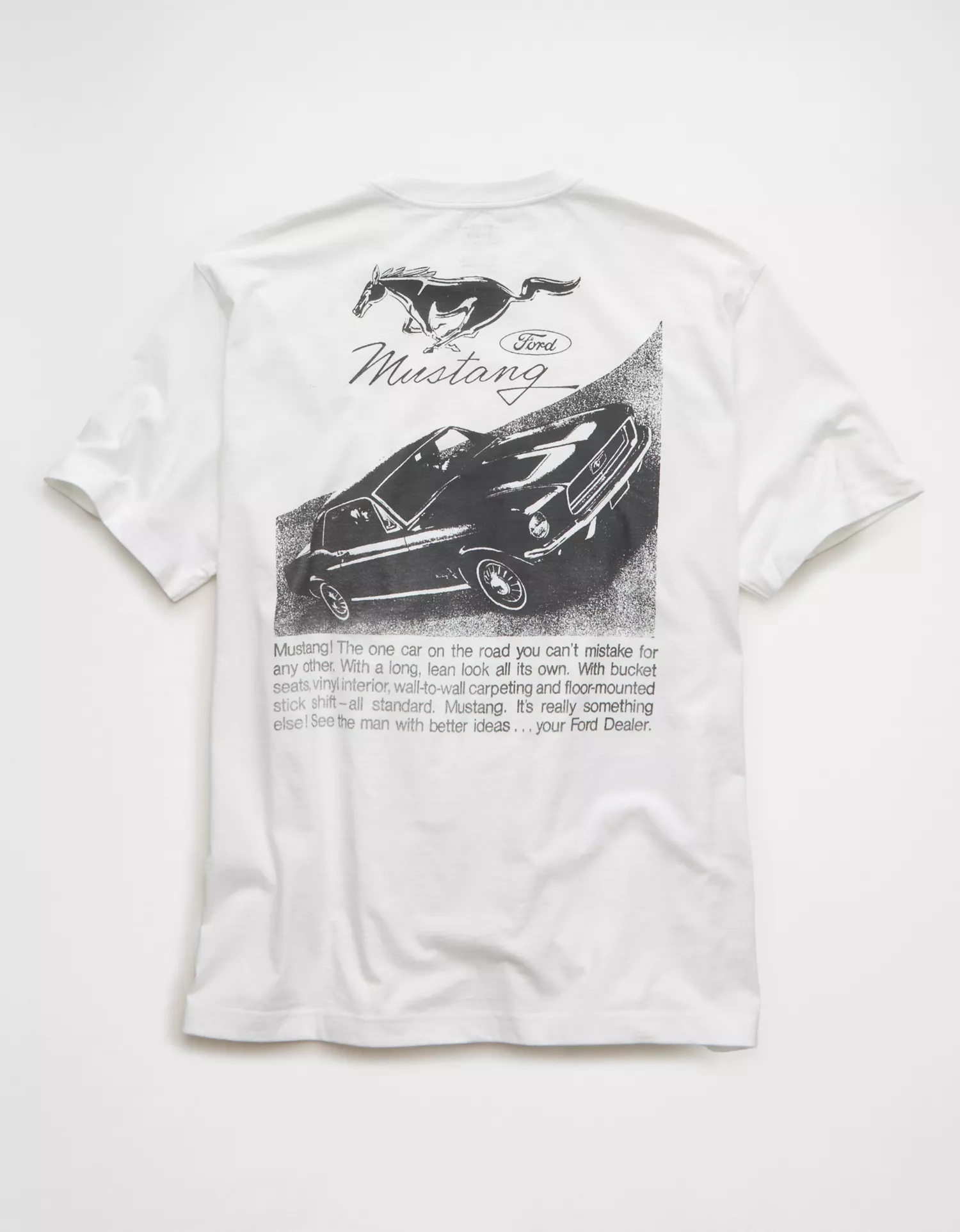 AE Standard Fit Ford Mustang Graphic T-Shirt - thumbnail 4