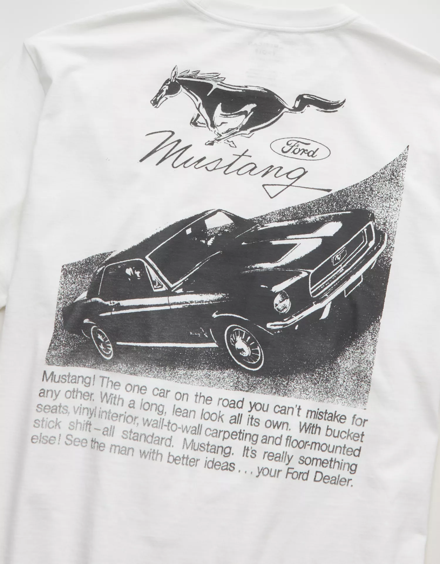 AE Standard Fit Ford Mustang Graphic T-Shirt - thumbnail 6