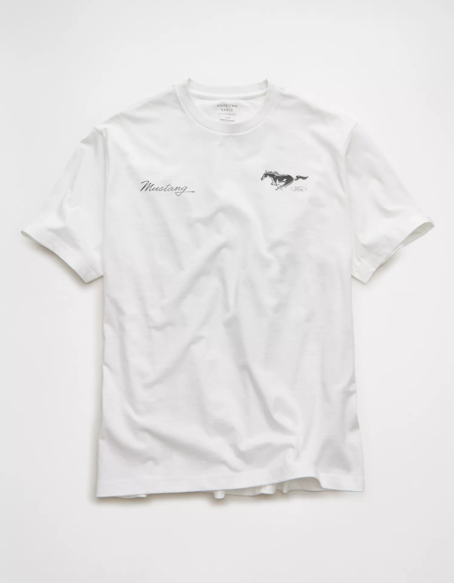 AE Standard Fit Ford Mustang Graphic T-Shirt - thumbnail 3