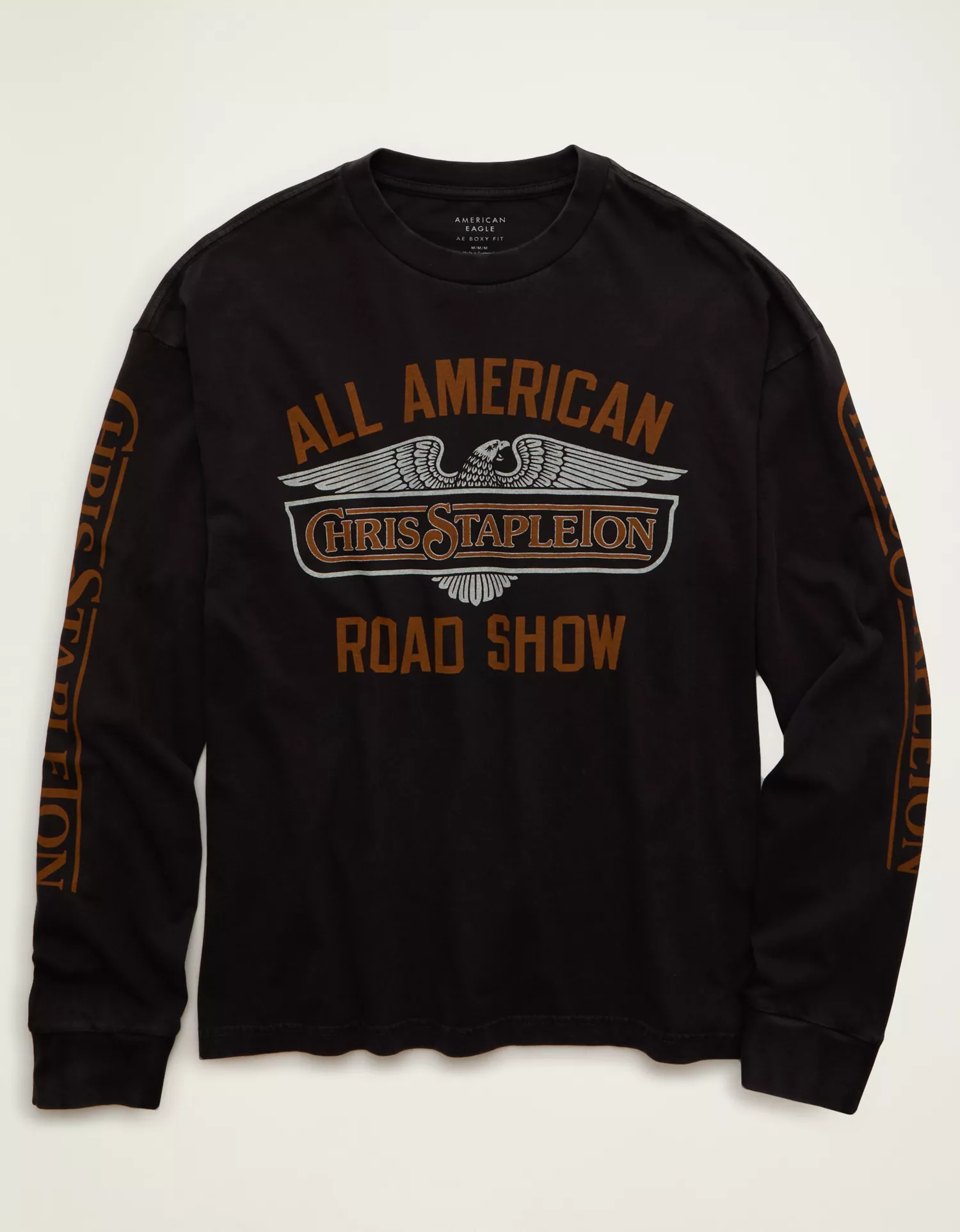 AE Boxy Fit Chris Stapleton Long-Sleeve Graphic T-Shirt - thumbnail 3
