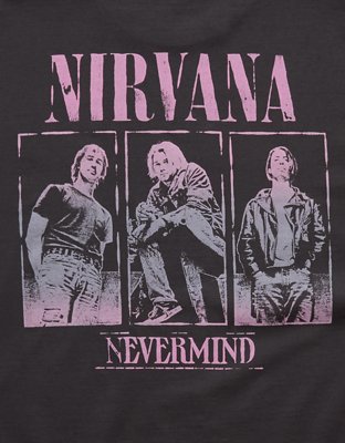 AE Shrunken Fit Nirvana Graphic T-Shirt | American Eagle