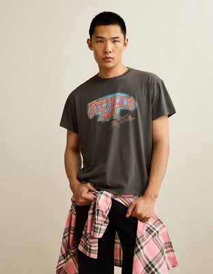 AE Shrunken Fit Fleetwood Mac Graphic T-Shirt from American Eagle - $26.21