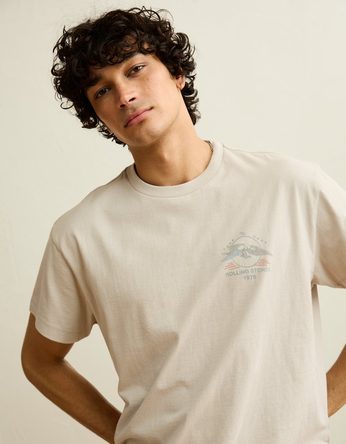 AE Shrunken Fit Rolling Stones Graphic T-Shirt - image 2