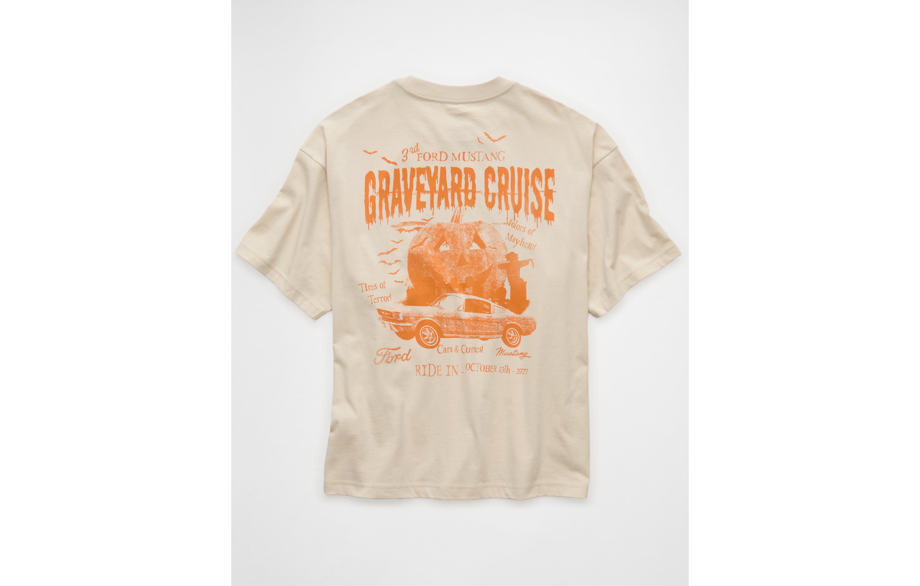 AE Boxy Fit Ford Halloween Graphic T-Shirt
