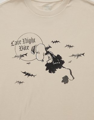 AE Boxy Fit Snoopy Halloween Graphic T-Shirt