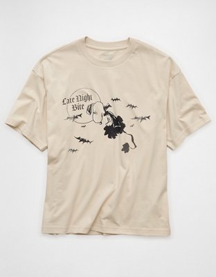 AE Boxy Fit Snoopy Halloween Graphic T-Shirt