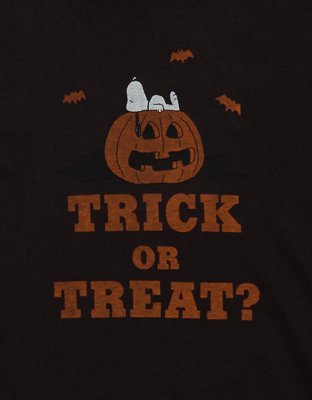 AE Standard Fit Snoopy Halloween Graphic T-Shirt