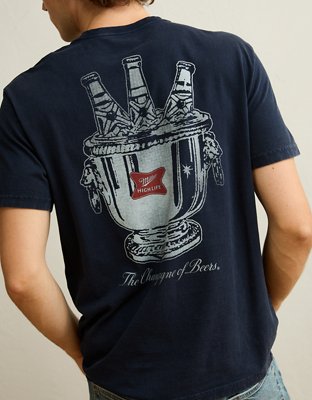 AE Standard Fit Miller High Life Graphic T-Shirt