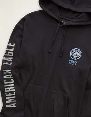 AE Standard Fit Graphic Thermal Hoodie T-Shirt